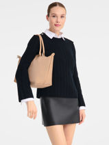 Longchamp Le pliage one Sac port� main Beige-vue-porte