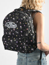 Sac � Dos 1 Compartiment Vans Noir backpack VN000H4Y-vue-porte