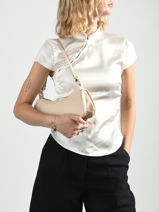 Longchamp Looong Cross body tas Beige-vue-porte
