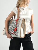Sac Port� �paule 150 Ans Lancel Beige 150 ans A14390-vue-porte
