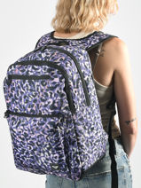 Sac � Dos 3 Compartiments Roxy Violet back to school RJBP4885-vue-porte