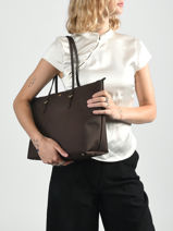 Sac Shopping S Keaton 26 Nylon Lauren ralph lauren Marron chadwick 31916737-vue-porte
