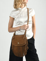 Cross Body Tas Dryden Leder Lauren ralph lauren Bruin dryden 31P11793-vue-porte