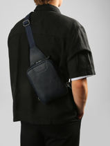 Sac Bandouli�re Etrier Bleu flandres EFLA711M-vue-porte