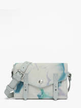 Sac Bandouli�re Mini Indispensable Tie & Dye Cuir Paul marius Bleu tie & dye MINITIE
