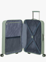 Valise Rigide Airconic American tourister Vert airconic 88G002-vue-porte