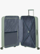Harde Reiskoffer Airconic American tourister Groen airconic 88G003-vue-porte