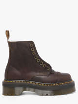 Boots Met Platformzool Uit Leder Dr martens Bruin women 40910200