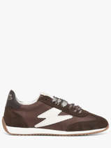 Sneakers June En Cuir Semerdjian Marron women JUNEE278
