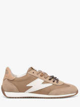 Sneakers June Uit Leder Semerdjian Bruin women JUNEE274