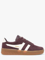 Sneakers Grandslam Uit Leder Gola Rood women CLA589LC