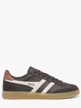 Sneakers Viper En Cuir Gola Marron men CMB744CW