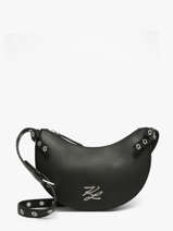 Cross Body Tas K Autograph Leder Karl lagerfeld Zwart k autograph B3W30049