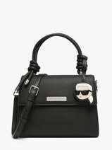 Sac Bandouli�re K Ikon Cuir Karl lagerfeld Noir k ikon B3W30125