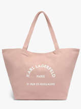 Sac Shopping Rsg Coton Karl lagerfeld Rose rsg A1W50006