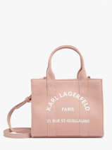 Sac Bandouli�re Rsg Coton Karl lagerfeld Rose rsg A3W50118