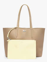 Omkeerbare Shoppingtas Anna Lacoste Beige anna NF2142AA