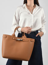 Longchamp Le smart flow Handtas Bruin-vue-porte