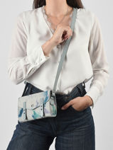 Sac Bandouli�re Mini Indispensable Tie & Dye Cuir Paul marius Bleu tie & dye MINITIE-vue-porte