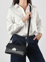 Sac Bandouli�re Rsg Cuir Karl lagerfeld Noir rsg B3W30114-vue-porte