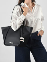 Handtas K Ikon Karl lagerfeld Zwart k ikon B3W30116-vue-porte