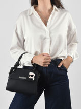 Cross Body Tas K Ikon Leder Karl lagerfeld Zwart k ikon B3W30125-vue-porte