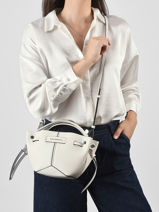 Cross Body Tas K Pierced Leder Karl lagerfeld Wit k pierced B3W30280-vue-porte