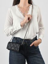 Avondtas Tommy hilfiger Zwart th feminine  AW18795-vue-porte