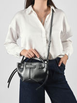 Cross Body Tas K Pierced Leder Karl lagerfeld Zilver k pierced B3W30356-vue-porte