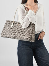 Sac Port� �paule Th Grace Polyester Recycl� Tommy hilfiger Marron th grace AW18754-vue-porte