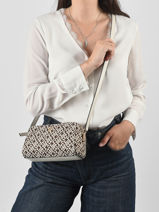 Cross Body Tas Th Grace Gerecycleerd Polyester Tommy hilfiger Bruin th grace AW18864-vue-porte