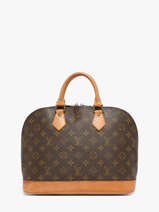 Sac Port� Main Second Life Louis vuitton Marron second life F9JIQXUI