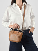 Sac Bandouli�re K Daily Cuir Karl lagerfeld Marron k daily B3W30325-vue-porte