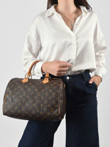 Handtas Second Life Louis vuitton Bruin second life FKBJ5I0A-vue-porte
