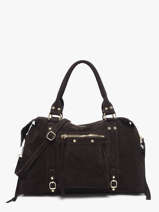 Sac Port� �paule A4 Velvet Milano Marron velvet VE24095O