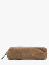 Trousse Cuir Milano Beige velvet VE22116O