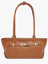 Baguette-tas Caviar Leder Milano Bruin caviar CA26067
