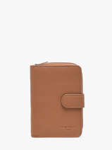 Portefeuille Cuir Hexagona Marron confort 461063R