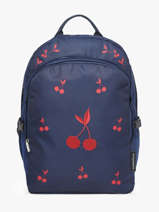 Sac � Dos 2 Compartiments Caramel et cie Bleu boheme FI