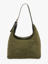 Schoudertas Velvet Caviar Leder Milano Groen velvet caviar VC26062