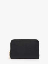 Porte-monnaie Cuir Milano Noir caviar CA19043O