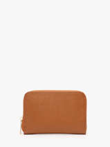 Portemonnee Leder Milano Bruin caviar CA19043O