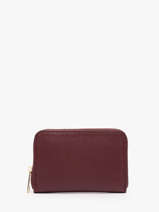 Porte-monnaie Cuir Milano Rouge caviar CA19043O