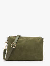 Sac Bandouli�re Velvet Caviar Cuir Milano Vert velvet caviar VC24117