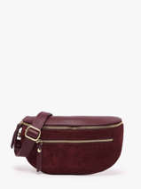 Heuptasje Leder Milano Rood velvet caviar VC24111