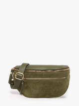 Heuptasje Leder Milano Groen velvet caviar VC24111