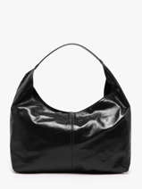 Sac Port� �paule Shiny Sauvage Cuir Milano Noir shiny sauvage SS26061