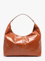 Sac Port� �paule Shiny Sauvage Cuir Milano Marron shiny sauvage SS26061