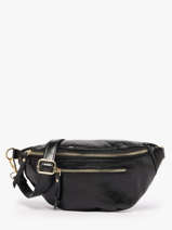Heuptasje Leder Milano Zwart shiny sauvage SS24119