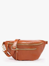 Sac Banane Cuir Milano Marron shiny sauvage SS24119